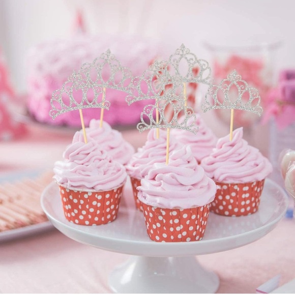 Tiara Cupcake Toppers -48 - Picture 4 of 6
